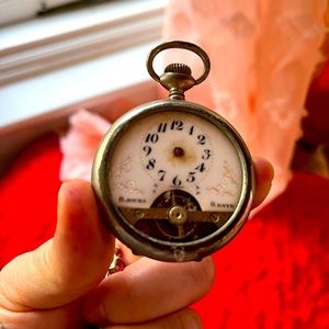Antique Silver Pocket Watch (Authentic 1899 circa)
